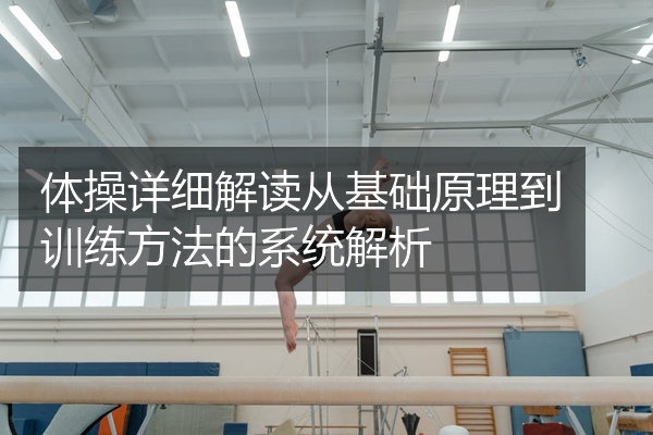 体操详细解读从基础原理到训练方法的系统解析